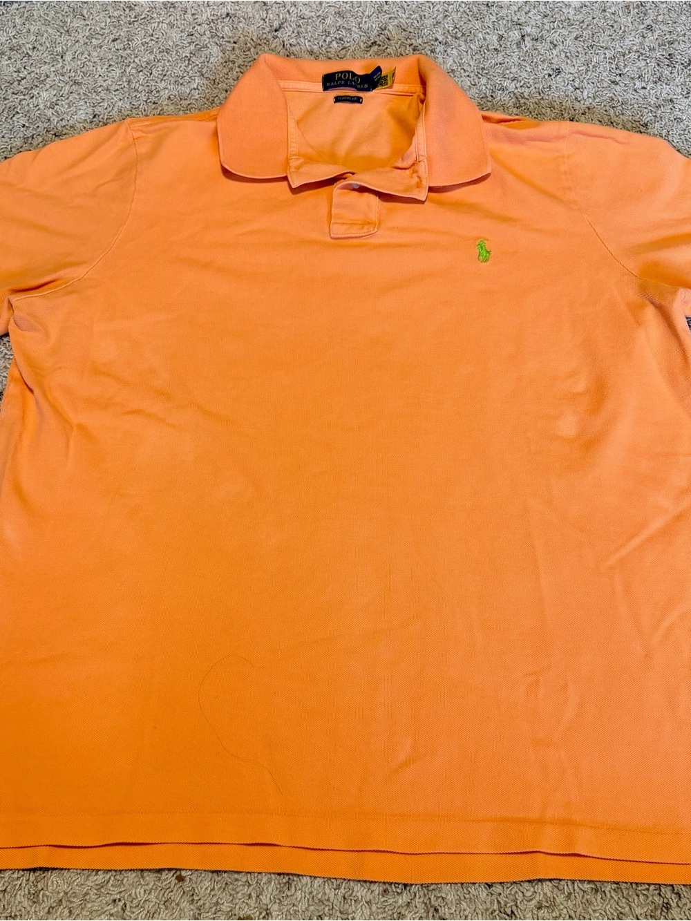 Polo Ralph Lauren Classic-Fit Mesh Coral Orange Men’s XL